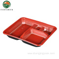 Hot Lunch Plastic Divided Food Disposable Compartment Tray